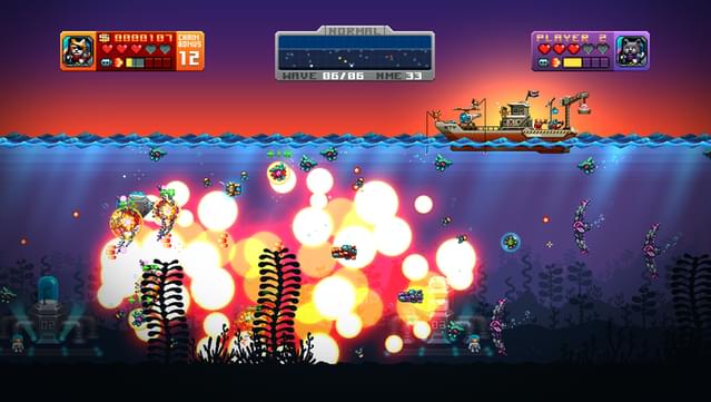Aqua Kitty: Milk Mine Defender screenshot 3