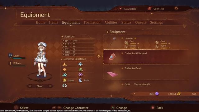 Super Neptunia RPG - [Enchanted Series] Equipment Set screenshot 0
