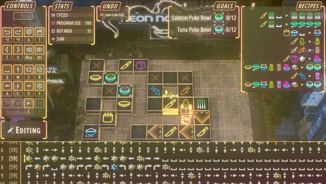 Neon Noodles - Cyberpunk Kitchen Automation screenshot 0