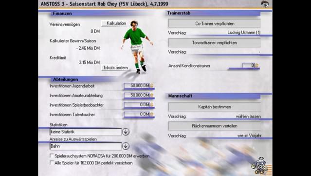 ANSTOSS 3: Der Fußballmanager screenshot 1