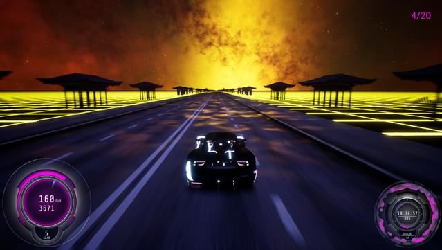 Synthwave Burnout screenshot 2