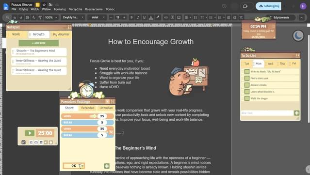 Focus Grove screenshot 3