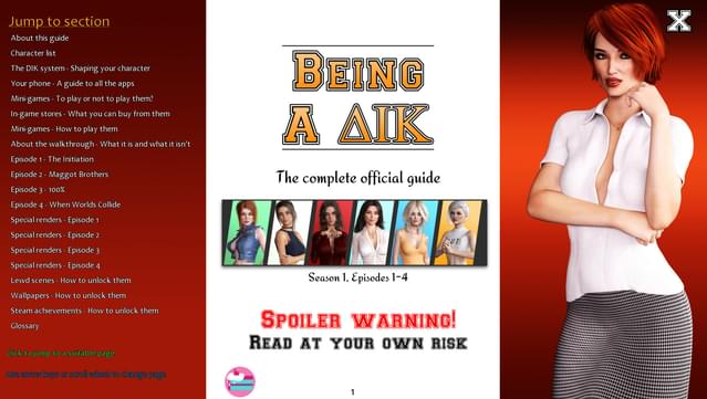 Being a DIK: Season 1 - The complete official guide screenshot 0