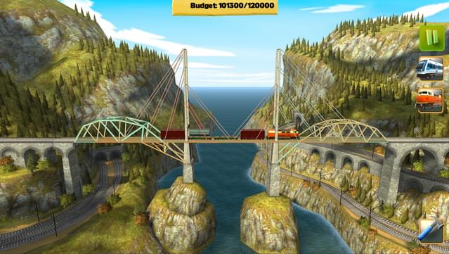 Bridge Constructor Trains screenshot 2