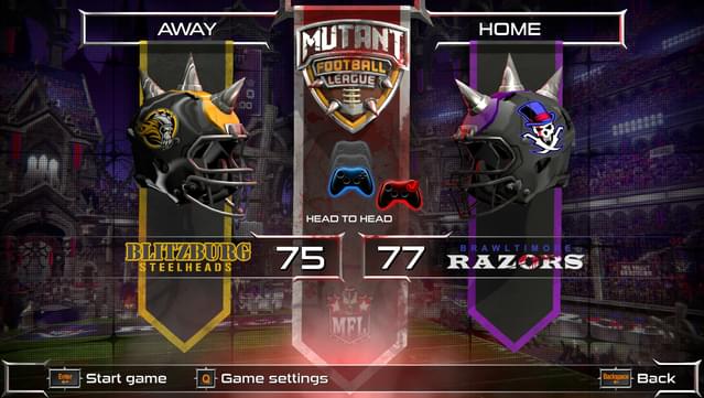 Mutant Football League - Brawltimore Razors screenshot 6