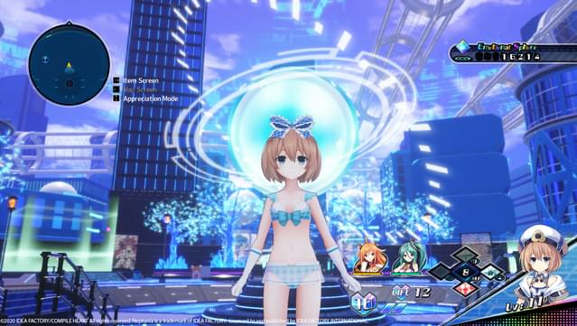 Neptunia Virtual Stars - Bikini Outfit: Goddess Set screenshot 1