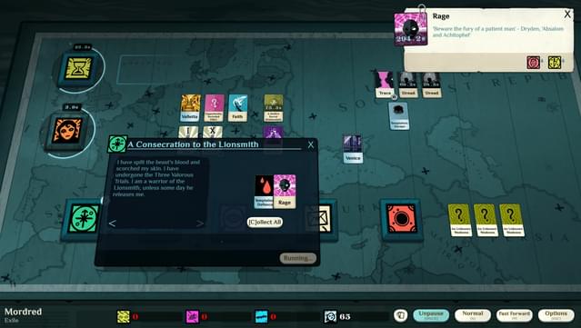 Cultist Simulator: The Exile screenshot 1