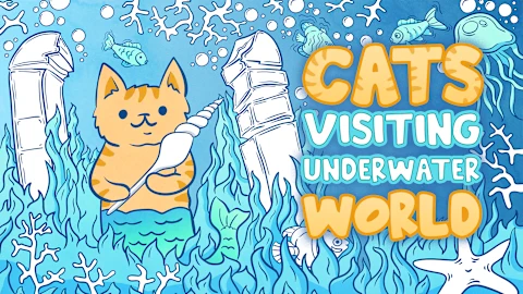 Cats Visiting Underwater World