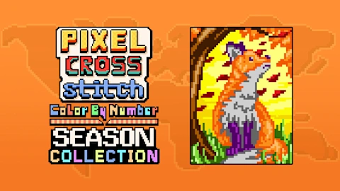 Pixel Cross Stitch Color by Number Seasons Collection