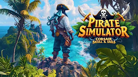 Pirate Simulator - Corsair Skull & Sails