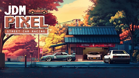 JDM Pixel Street Car Racing