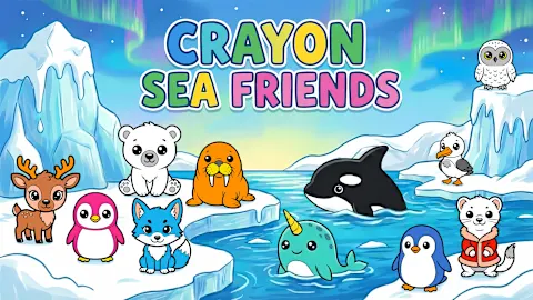 CRAYON SEA FRIENDS