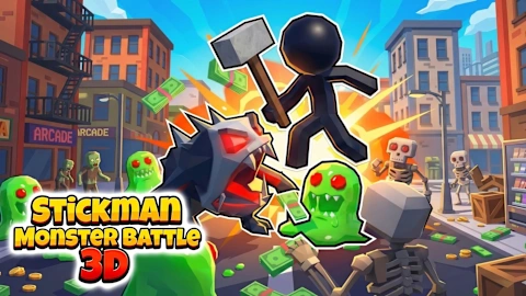 Stickman Monster Battle 3D