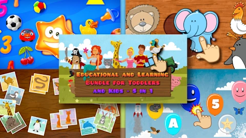 Educational and Learning Bundle for Toddlers and Kids - 5 in 1