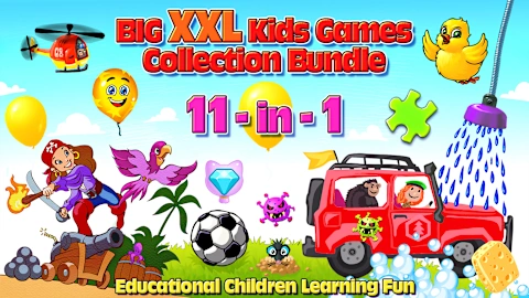Big XXL Kids Games Collection Bundle 11-in-1 Educational Children Learning Fun
