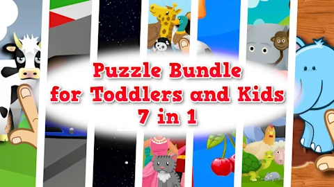 Puzzle Bundle for Toddlers and Kids - 7 in 1