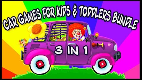 Car Games for Kids & Toddlers Bundle 3 in 1