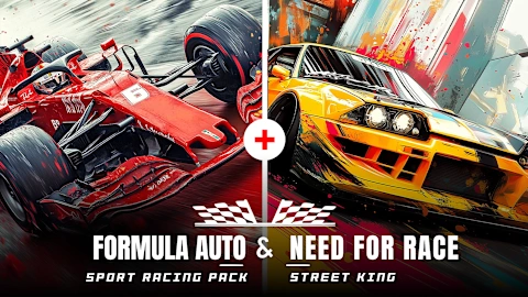 Need for Race Street King & Formula Auto Sport Racing Pack
