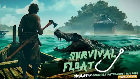 Survival Float Simulator - Crocodile Waters Craft, Raft, Build – Predator Waters