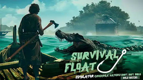 Survival Float Simulator - Crocodile Waters Craft, Raft, Build: Wild Waters
