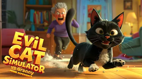 Evil Cat Simulator vs Granny: Prank Experience