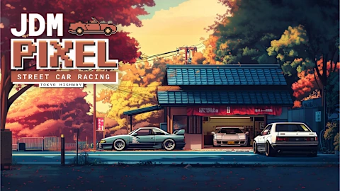 JDM Pixel Street Car Racing: Tokyo Highway