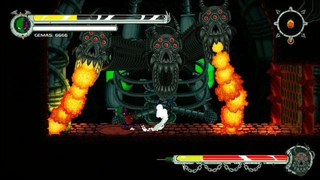Nightmare Boy: The New Horizons of Reigns of Dreams, a Metroidvania journey with little rusty nightmares, the empire of knight final boss screenshot 5