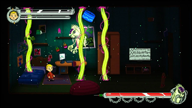 Nightmare Boy: The New Horizons of Reigns of Dreams, a Metroidvania journey with little rusty nightmares, the empire of knight final boss screenshot 1