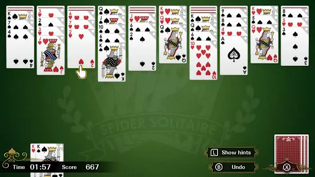 Spider Solitaire F screenshot 2