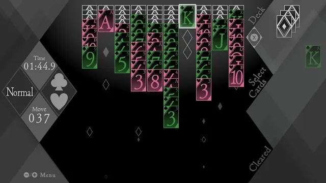 Spider Solitaire BLACK screenshot 4