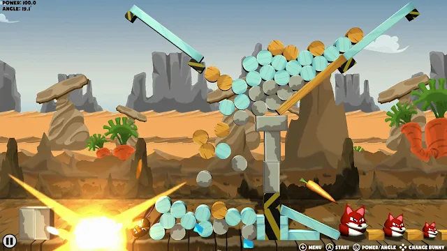 Angry Bunnies: Colossal Carrot Crusade screenshot 2