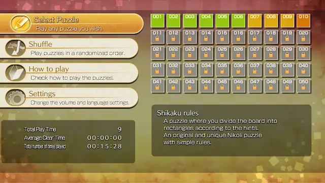 Puzzle by Nikoli S Shikaku screenshot 4