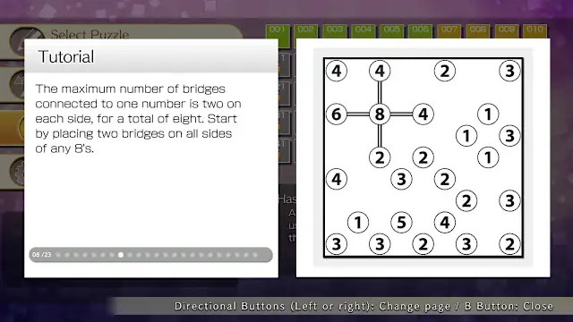 Puzzle by Nikoli S Hashiwokakero screenshot 5