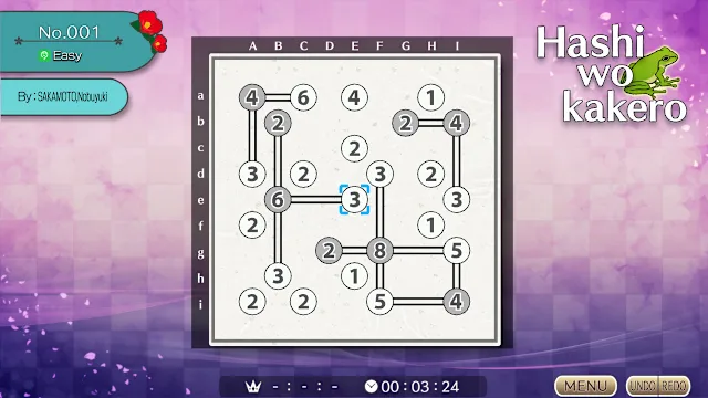 Puzzle by Nikoli S Hashiwokakero screenshot 1