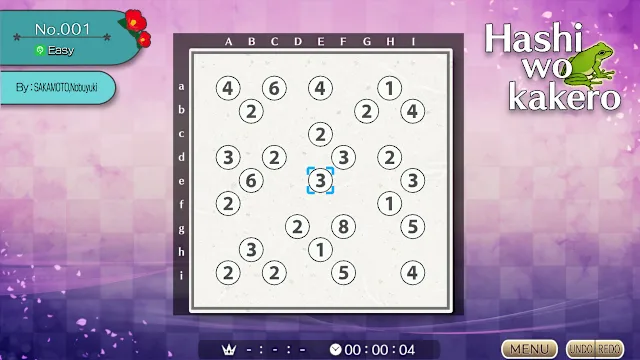 Puzzle by Nikoli S Hashiwokakero screenshot 0