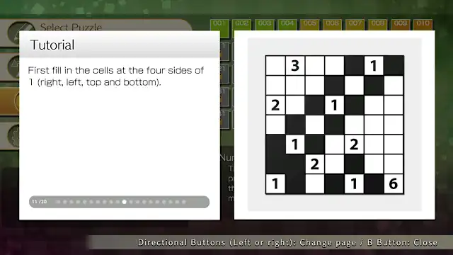 Puzzle by Nikoli S Nurikabe screenshot 5