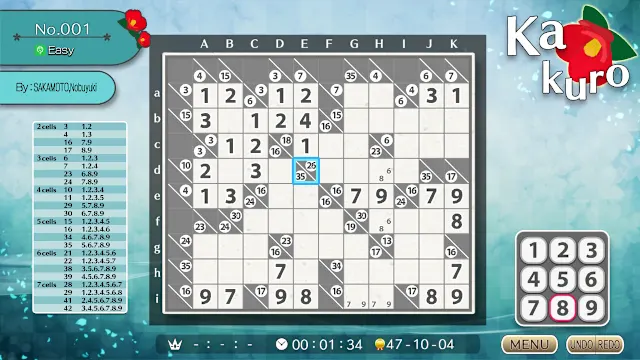 Puzzle by Nikoli S Kakuro screenshot 0