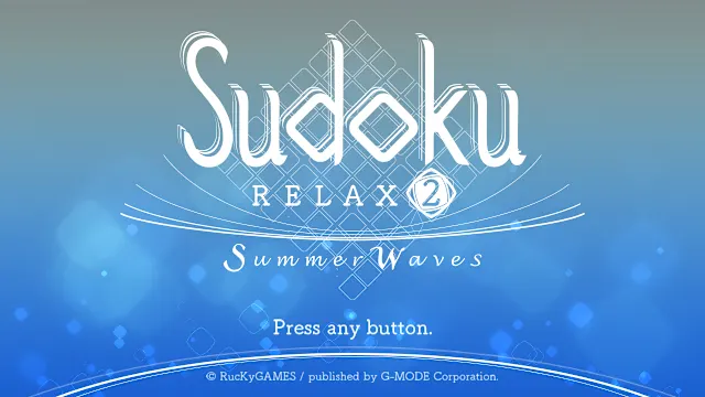 Sudoku Relax 2 Summer Waves screenshot 0