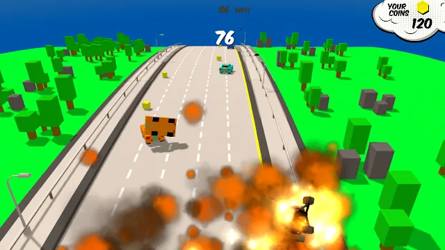 Rally Road - Crashy Car Racing screenshot 1