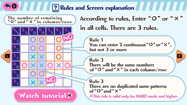 〇× LOGIC PUZZLE 1000 ! screenshot 2
