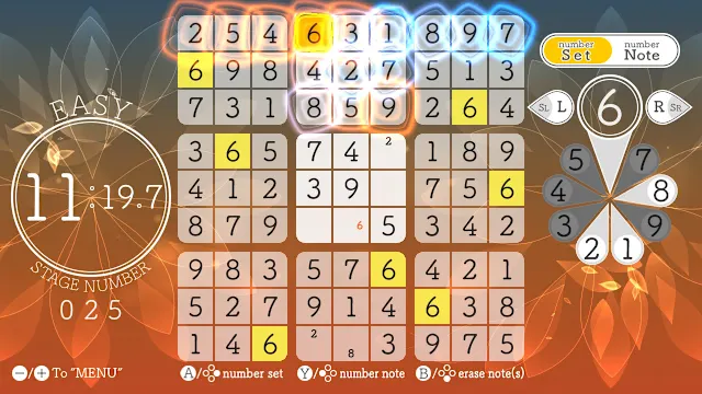 Sudoku Relax 3 Autumn Leaves screenshot 3