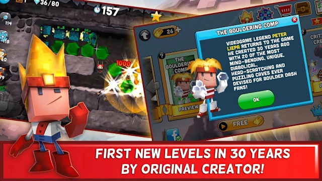 Boulder Dash 30th Anniversary screenshot 2