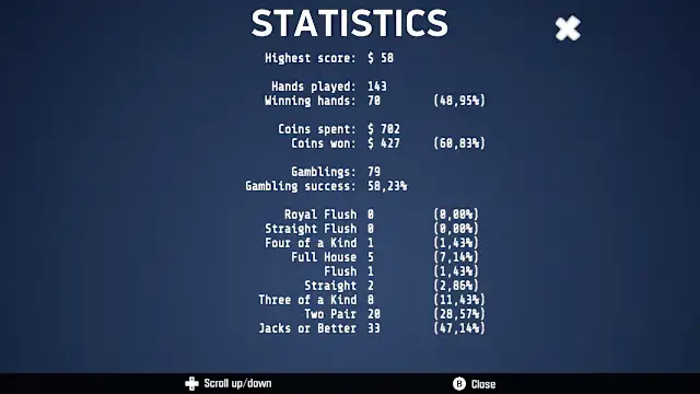 Jacks or Better - Video Poker screenshot 4