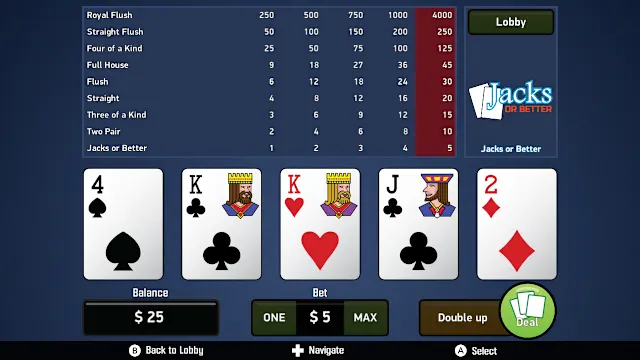 Jacks or Better - Video Poker screenshot 1