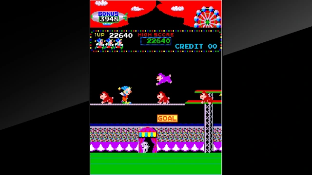 Arcade Archives CIRCUS CHARLIE screenshot 1