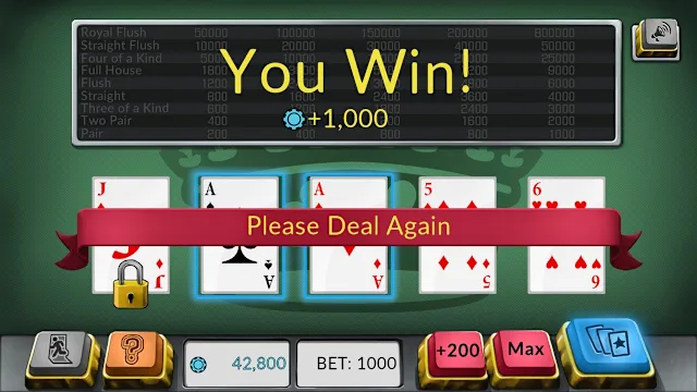 Four Kings: Video Poker screenshot 4
