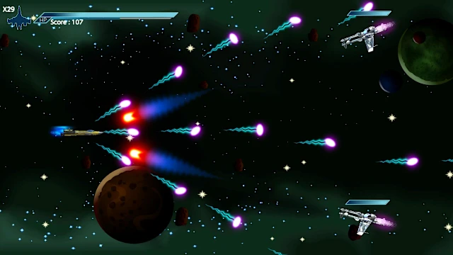 Retro Arcade Shooter - Attack from Pluto screenshot 1