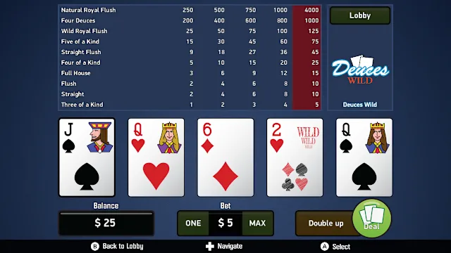 Deuces Wild - Video Poker screenshot 0