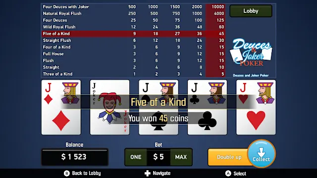Video Poker Collection screenshot 1