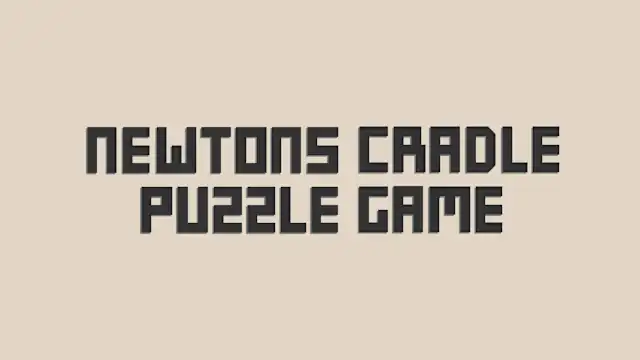 Newton's Cradle Puzzle Game